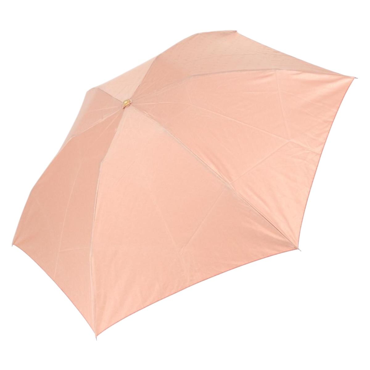 CELINE C Macadam Canvas Folding Umbrella Nylon Orange Auth 181570A