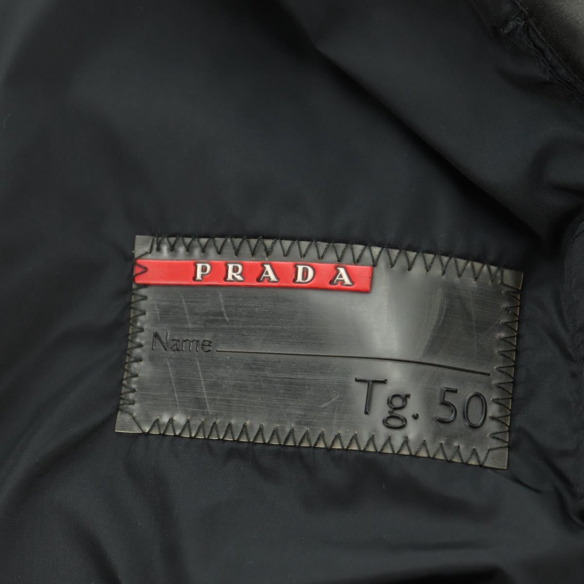 PRADA Gore-Tex Hoodie Jacket Polyester Khaki Auth 181586