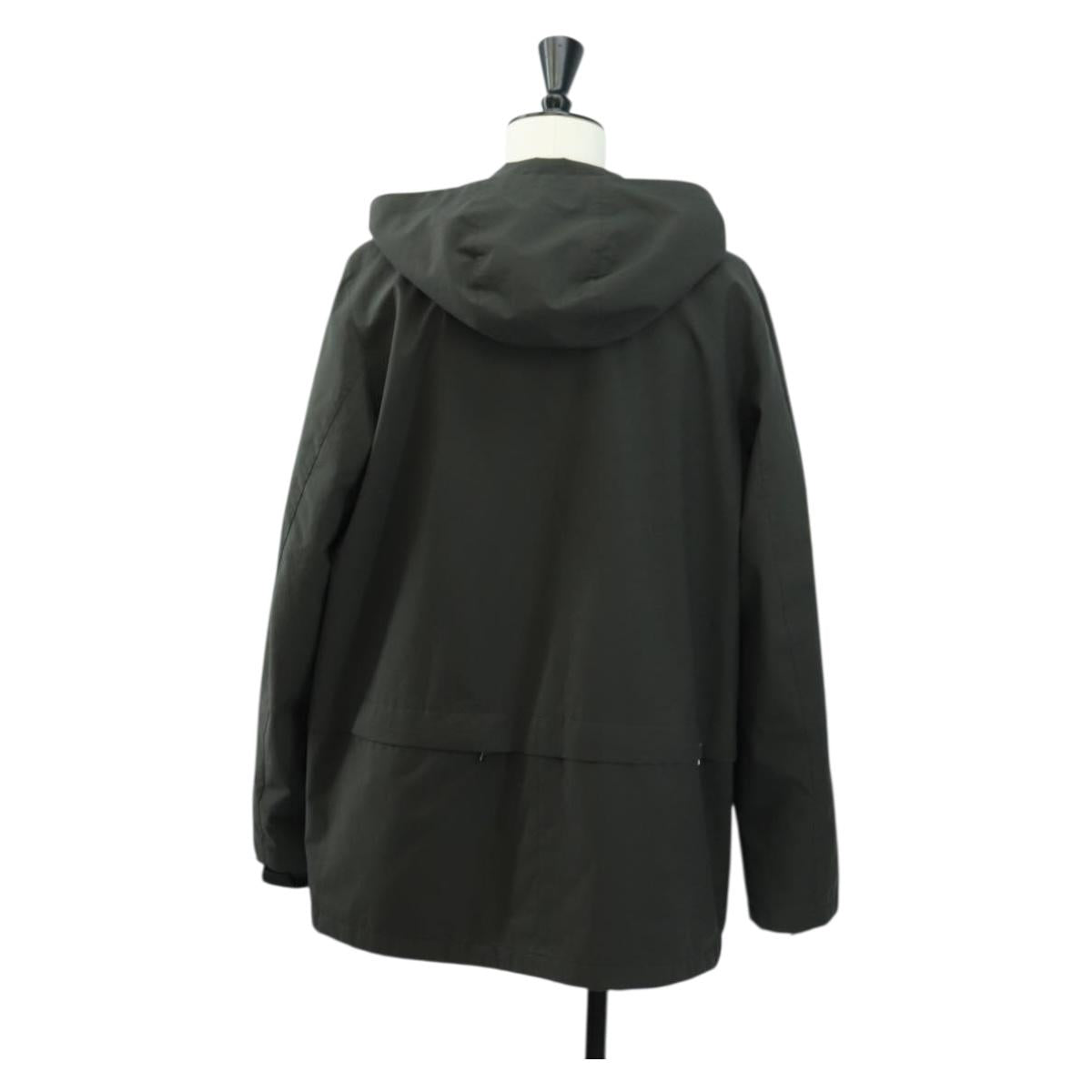 PRADA Gore-Tex Hoodie Jacket Polyester Khaki Auth 181586