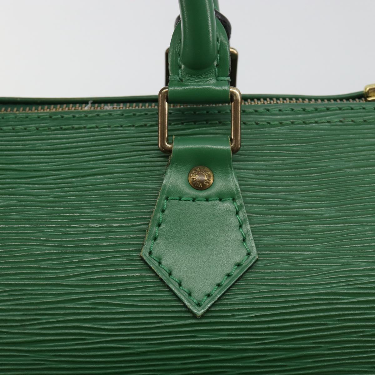 LOUIS VUITTON Epi Speedy 30 Hand Bag Borneo Green M43004 LV Auth 181610A