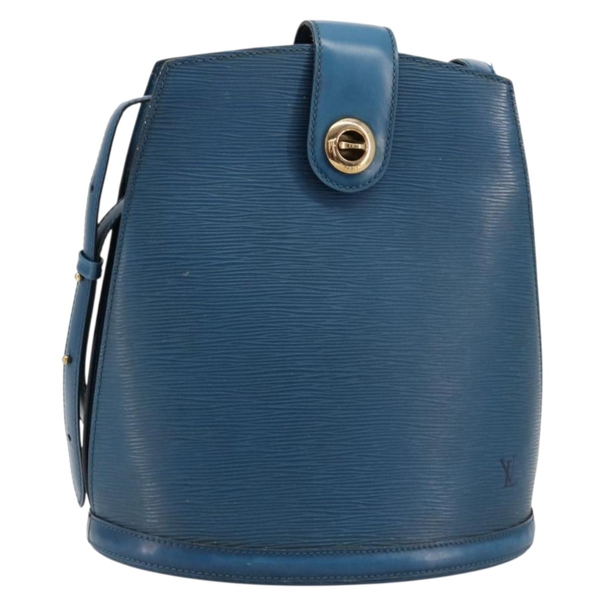 LOUIS VUITTON Epi Cluny Shoulder Bag Blue M52255 LV Auth 181611