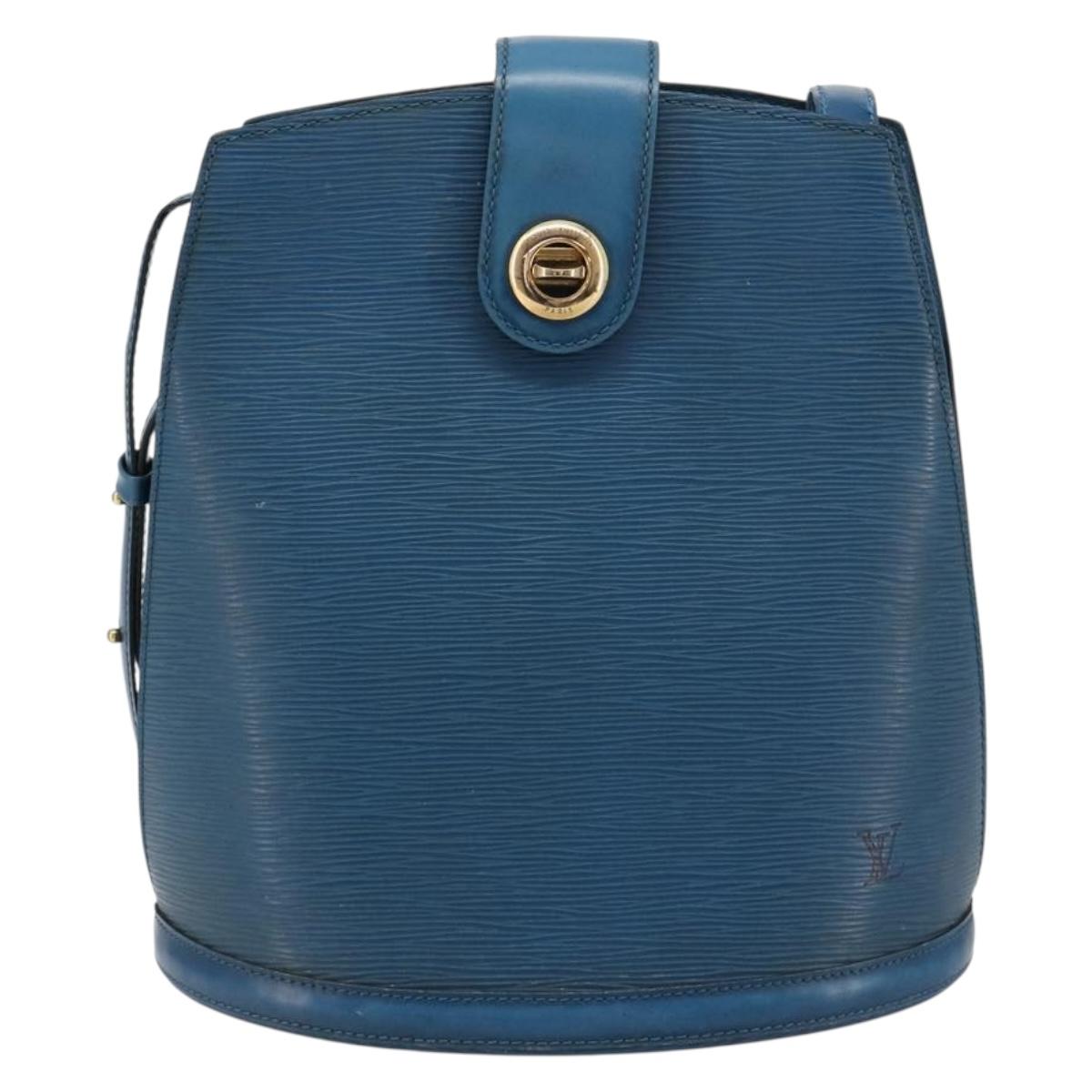 LOUIS VUITTON Epi Cluny Shoulder Bag Blue M52255 LV Auth 181611