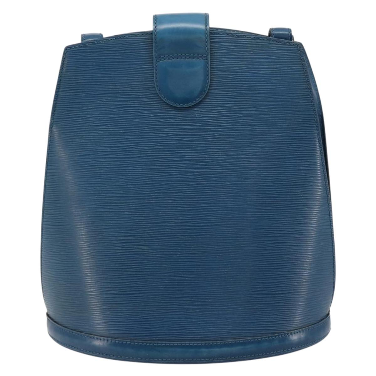 LOUIS VUITTON Epi Cluny Shoulder Bag Blue M52255 LV Auth 181611