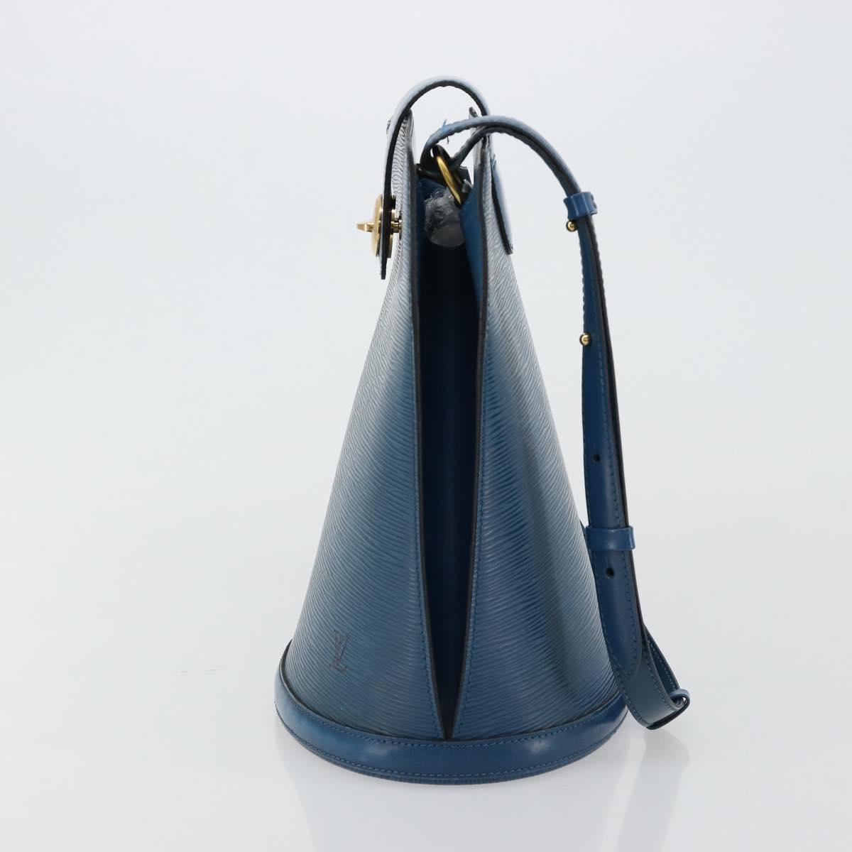 LOUIS VUITTON Epi Cluny Shoulder Bag Blue M52255 LV Auth 181611