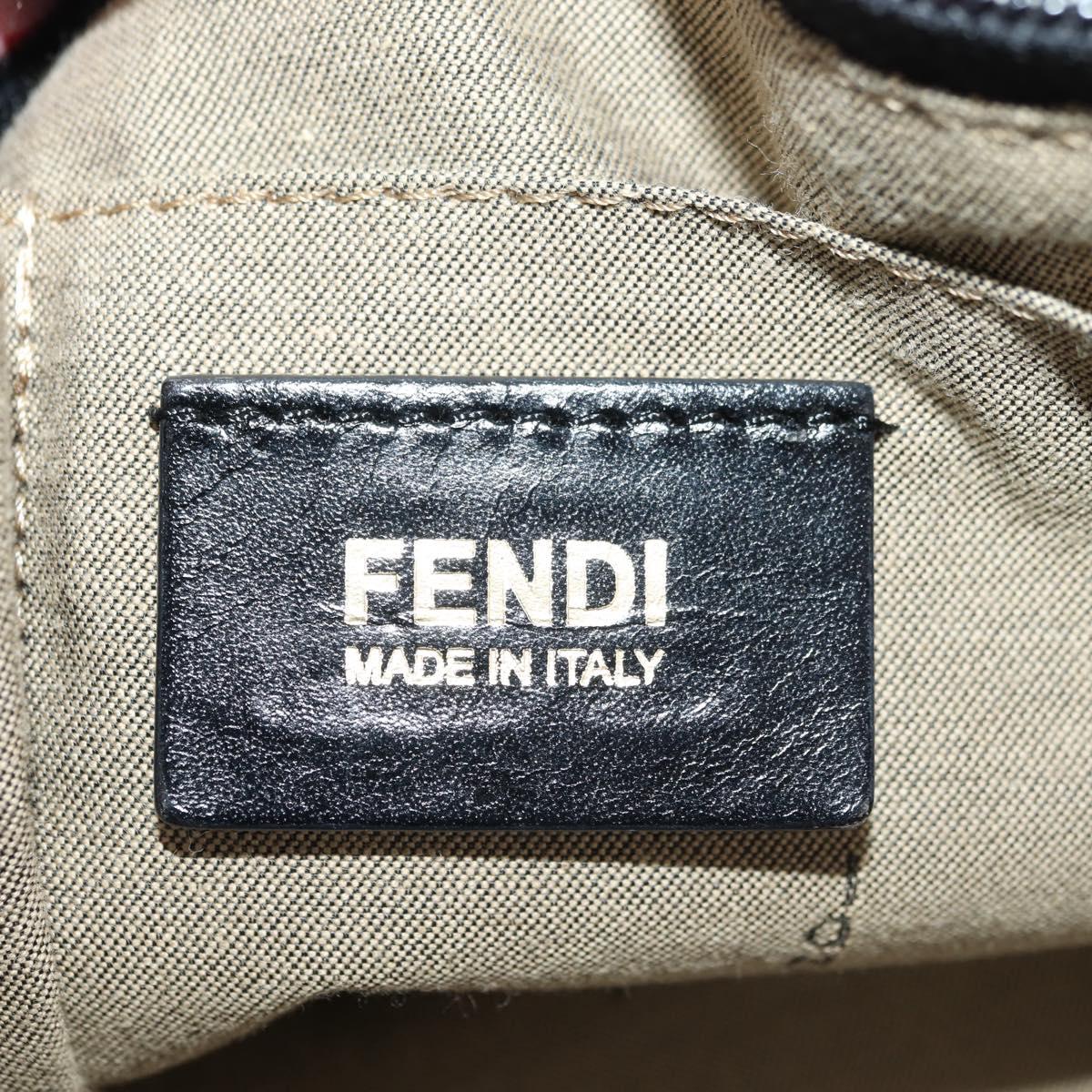 FENDI Zucchino Canvas Tote Bag Multicolor Gold Auth 181617SAV
