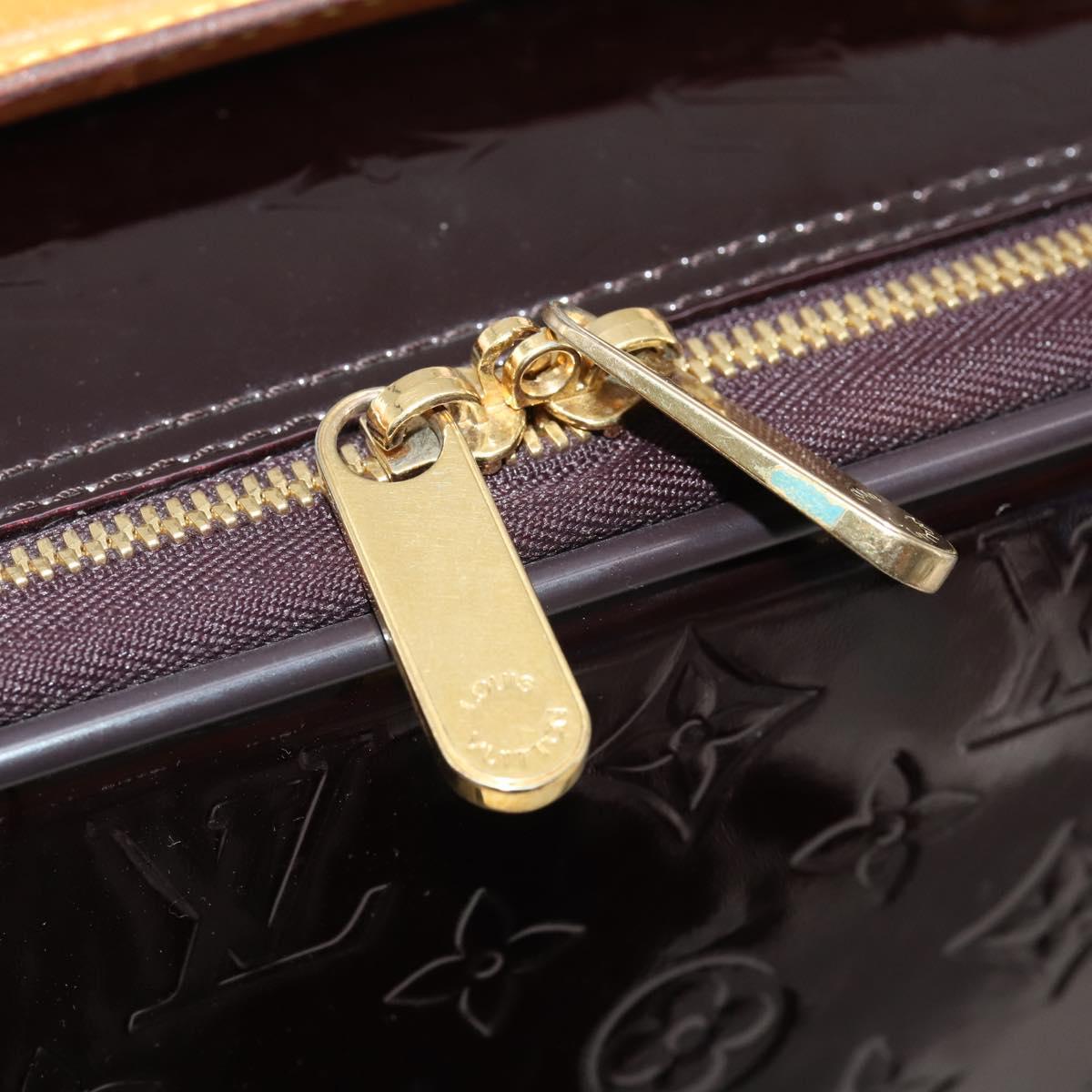 LOUIS VUITTON Monogram Vernis Pegas 45 Suitcase Amarante M91277 LV Auth 181626A