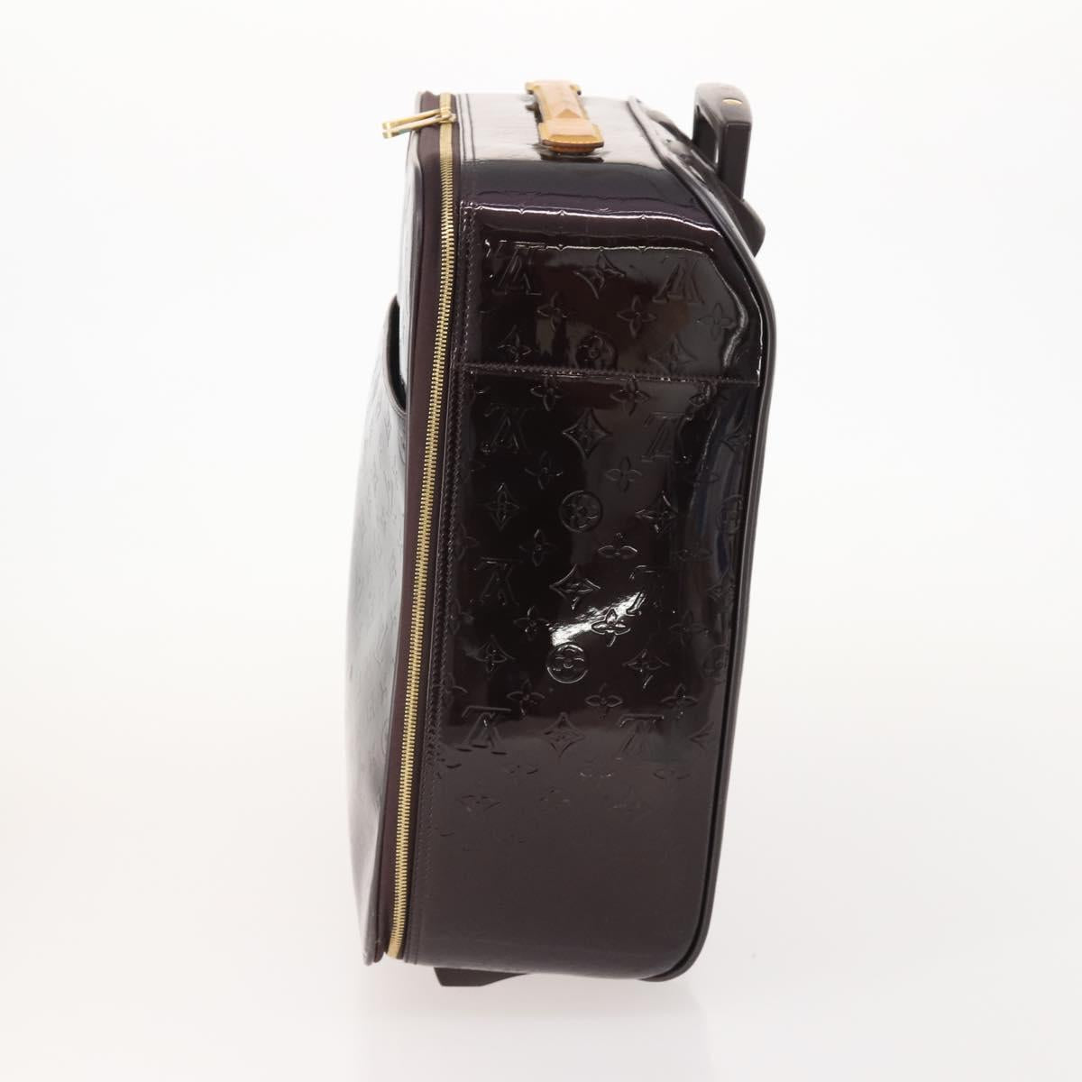 LOUIS VUITTON Monogram Vernis Pegas 45 Suitcase Amarante M91277 LV Auth 181626A