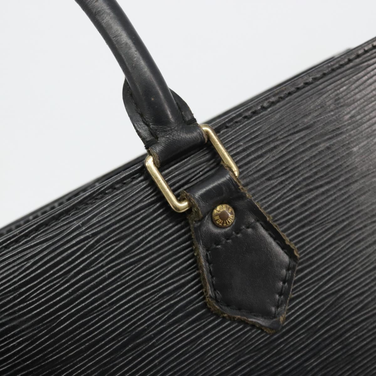 LOUIS VUITTON Epi Sac Plat Hand Bag Black M59082 LV Auth 181634