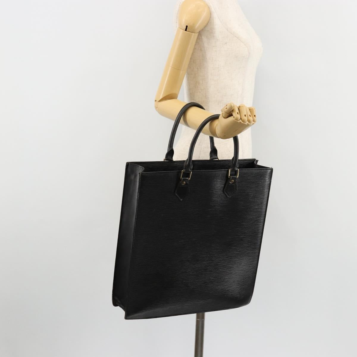 LOUIS VUITTON Epi Sac Plat Hand Bag Black M59082 LV Auth 181634