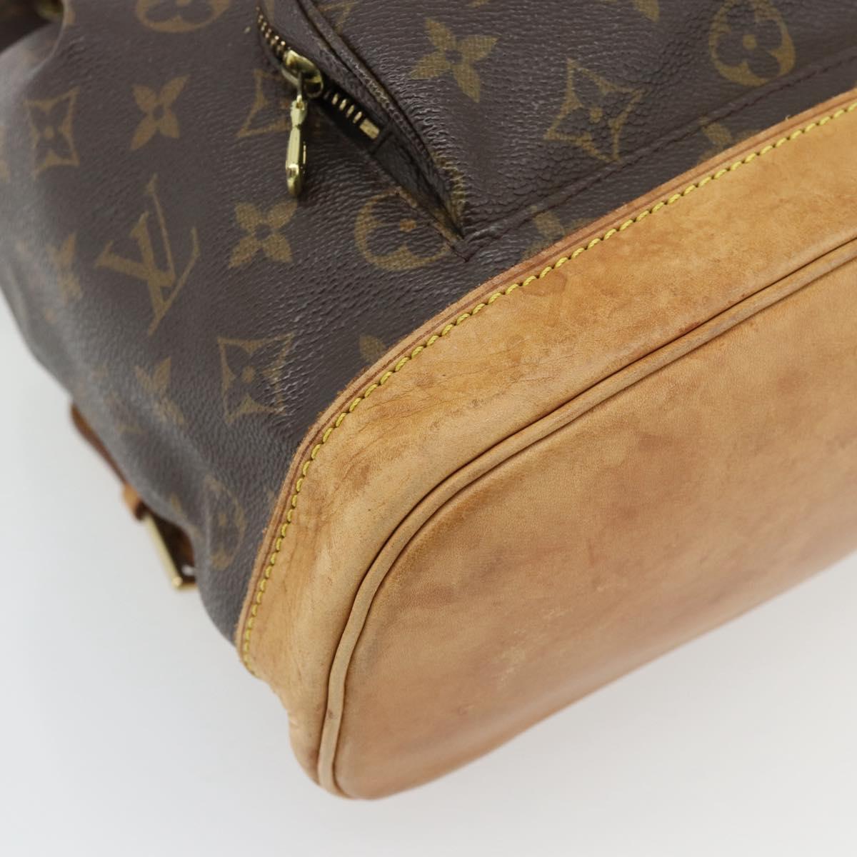 LOUIS VUITTON Monogram Montsouris MM Backpack M51136 LV Auth 181638