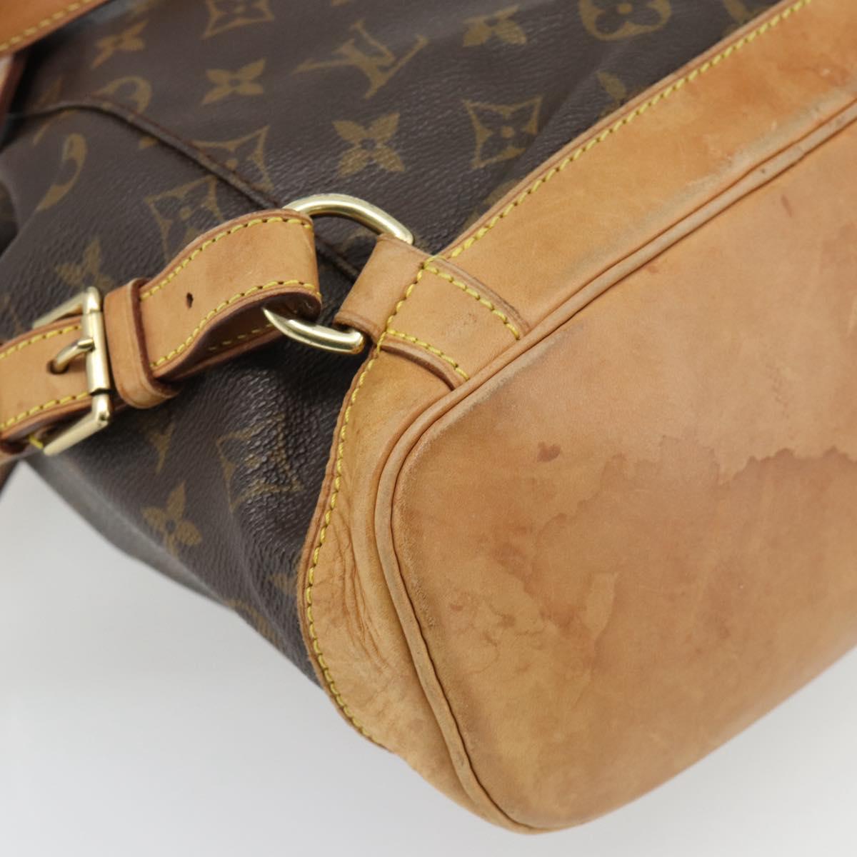 LOUIS VUITTON Monogram Montsouris MM Backpack M51136 LV Auth 181638