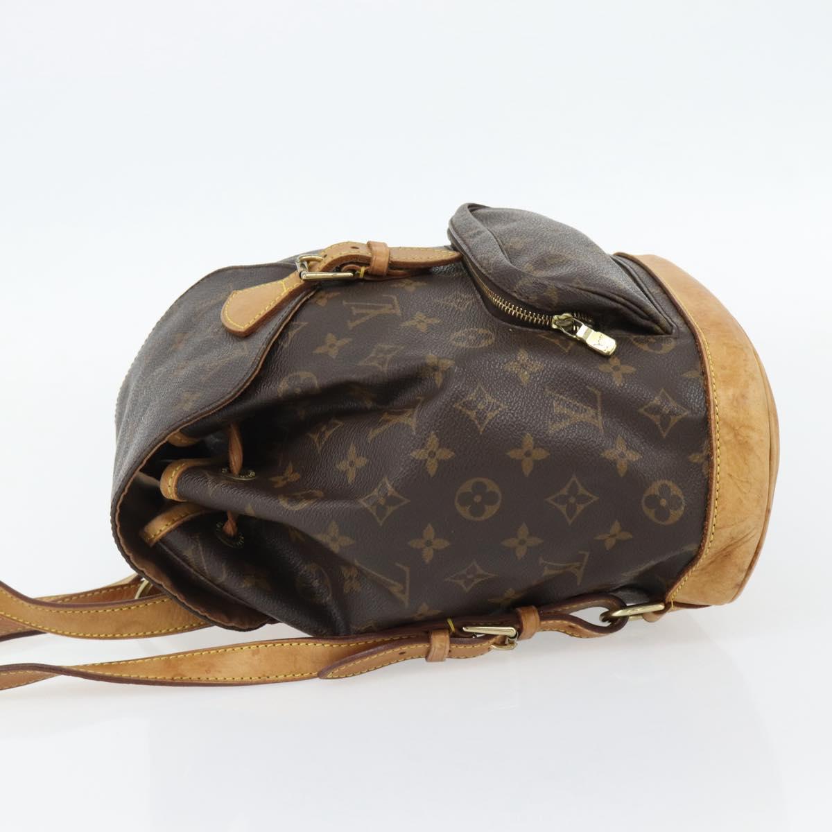 LOUIS VUITTON Monogram Montsouris MM Backpack M51136 LV Auth 181638