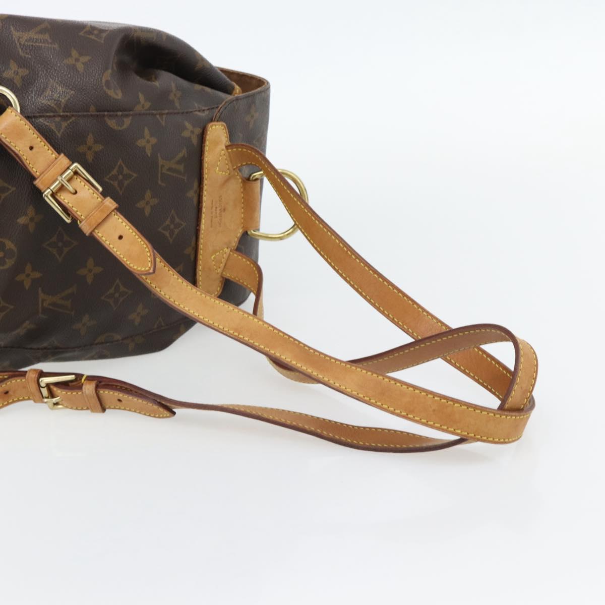 LOUIS VUITTON Monogram Montsouris MM Backpack M51136 LV Auth 181638