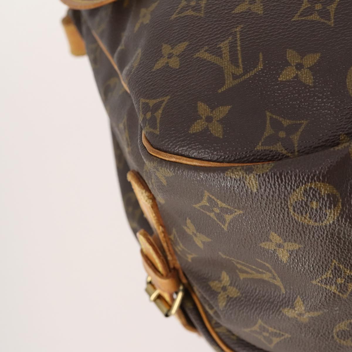 LOUIS VUITTON Monogram Saumur 35 Shoulder Bag M42254 LV Auth 181650