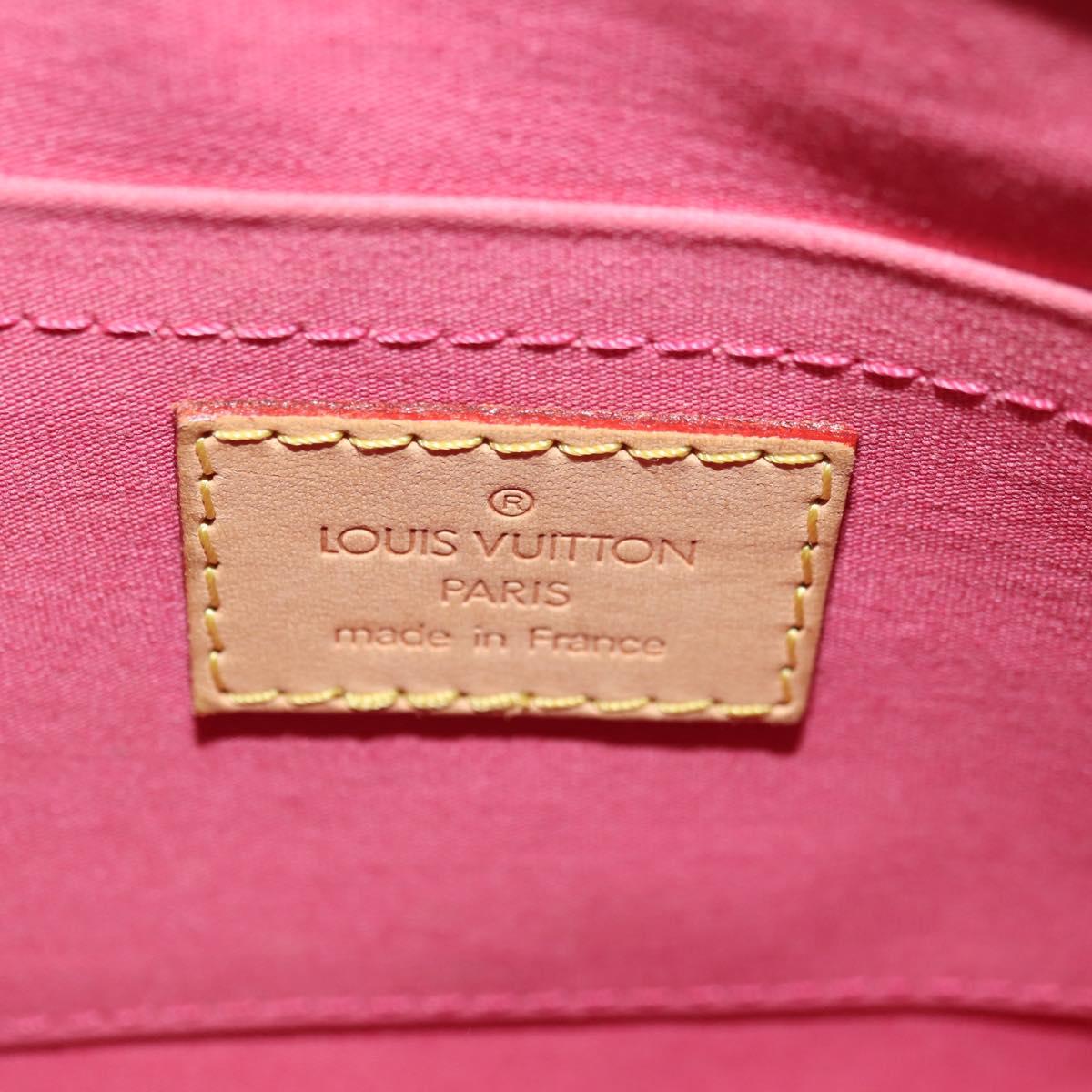 LOUIS VUITTON Monogram Vernis Minna Street Pink Fran Boise M9146F Auth 181651V