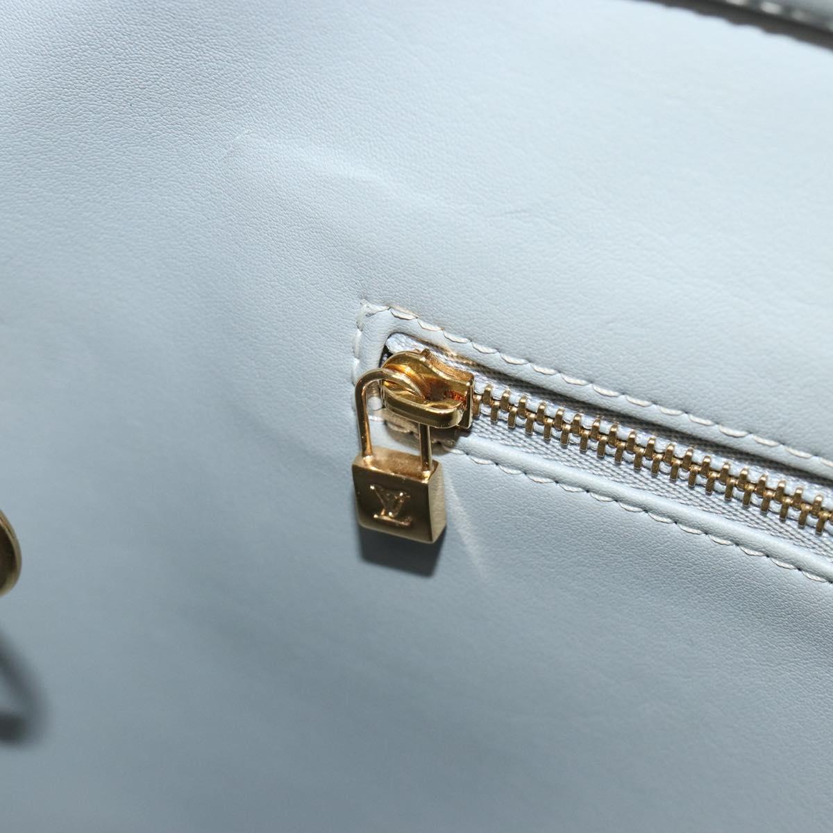 LOUIS VUITTON Monogram Vernis Houston Hand Bag Gris M91053 LV Auth 181652