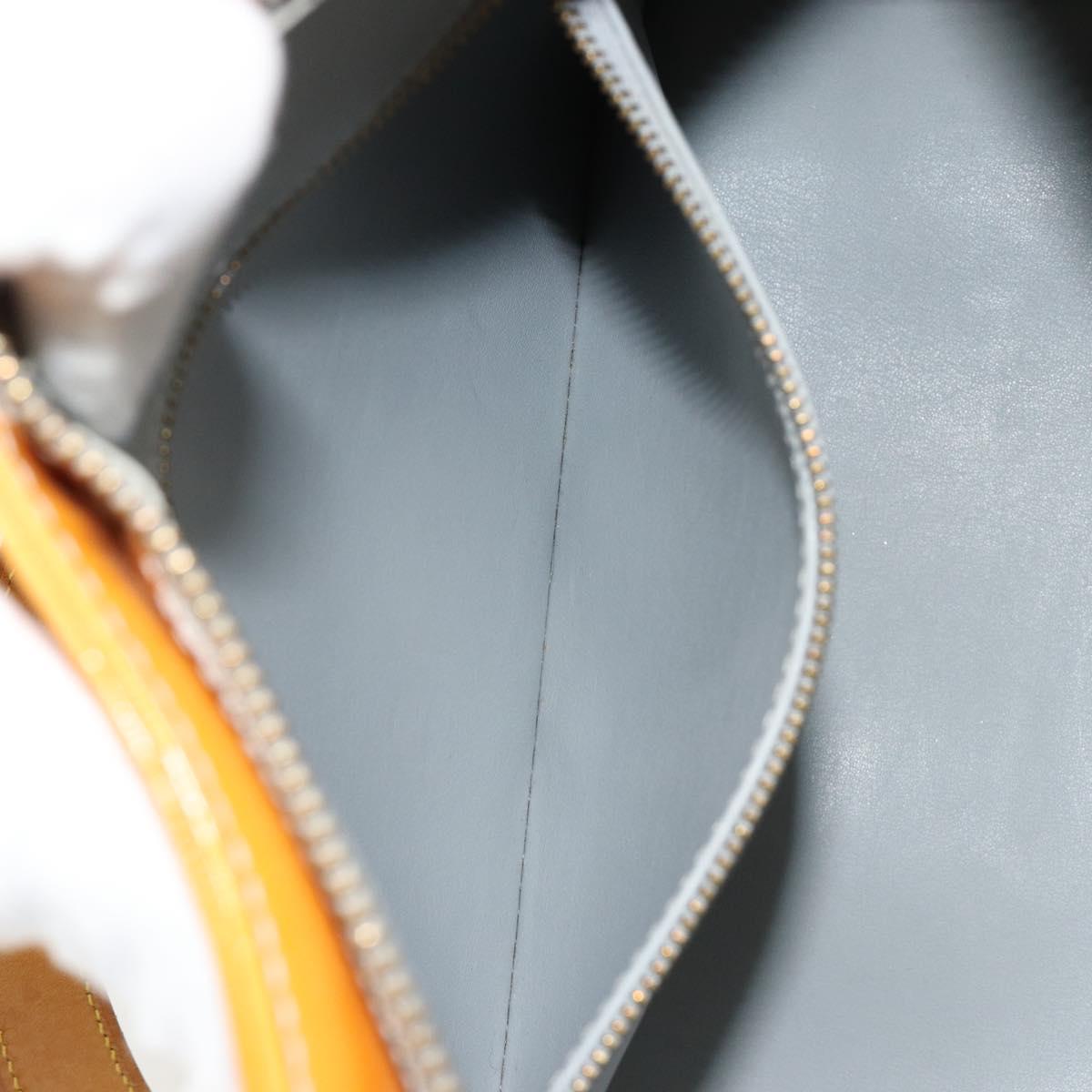 LOUIS VUITTON Monogram Vernis Houston Hand Bag Gris M91053 LV Auth 181652
