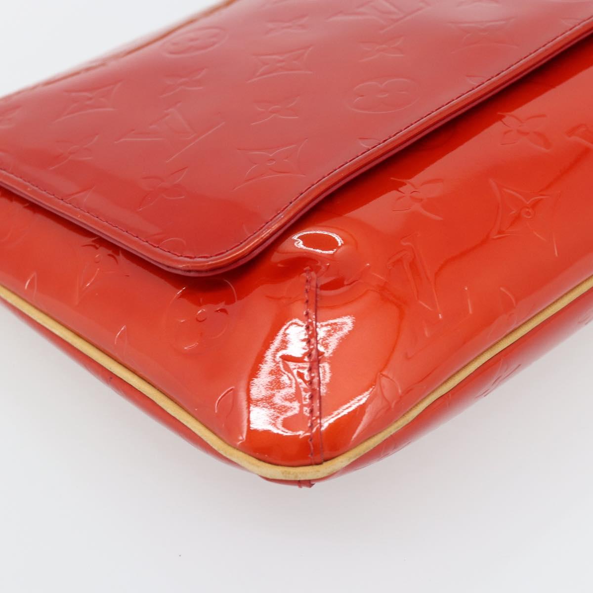 LOUIS VUITTON Monogram Vernis Thompson Street Bag Red Rouge M91094 Auth 181657