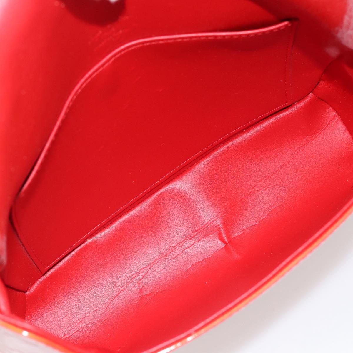 LOUIS VUITTON Monogram Vernis Thompson Street Bag Red Rouge M91094 Auth 181657