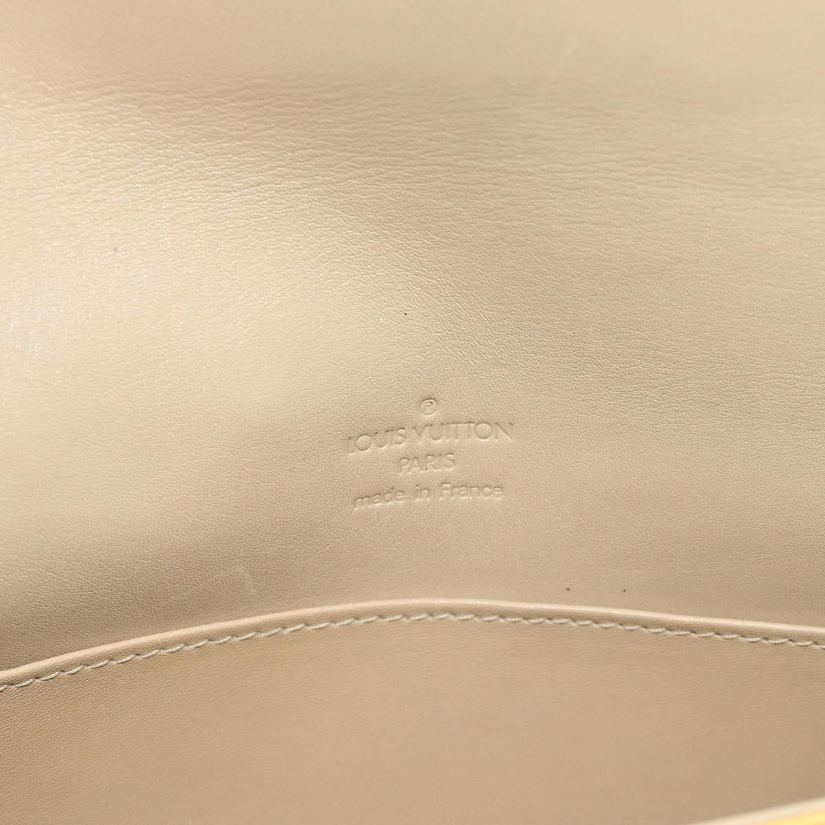 LOUIS VUITTON Monogram Vernis Thompson Street Bag Beige M91301 LV Auth 181658