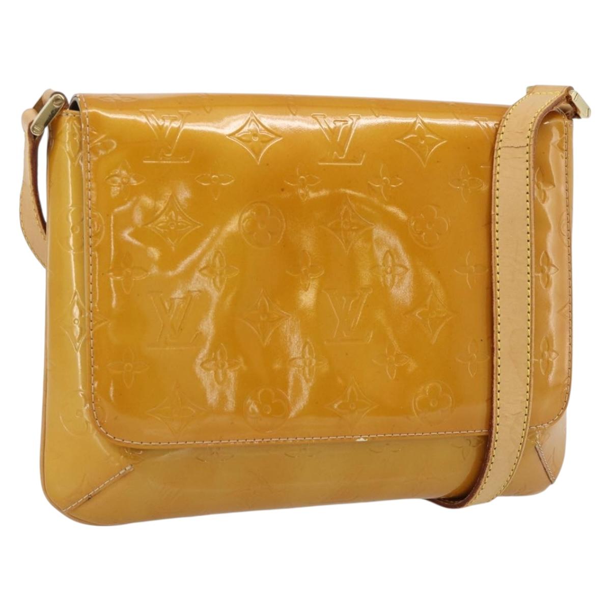 LOUIS VUITTON Monogram Vernis Thompson Street Bag Beige M91301 LV Auth 181658