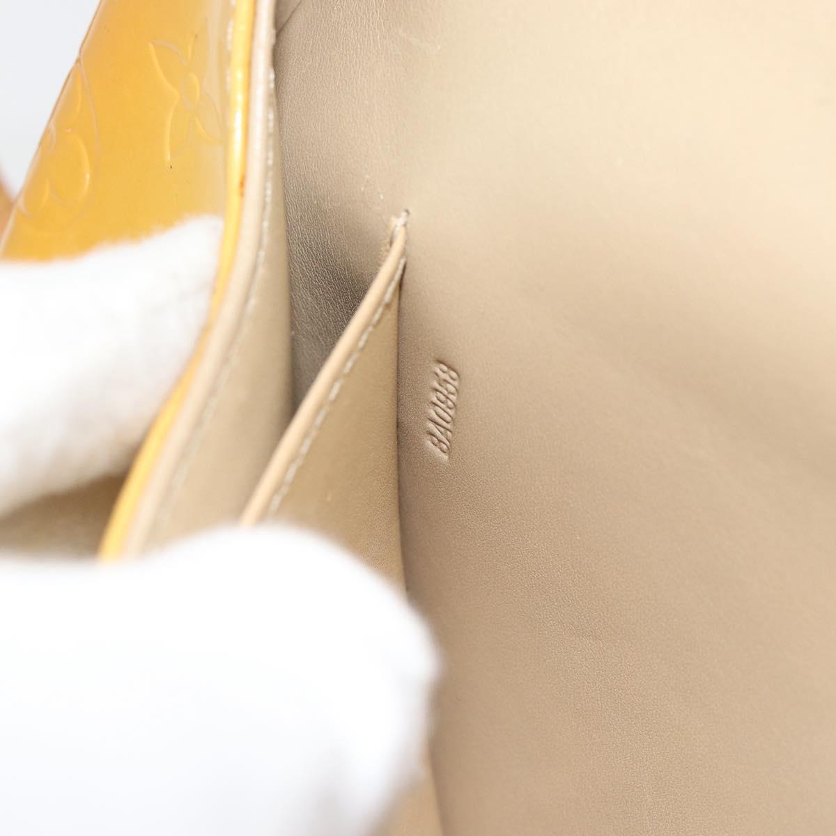 LOUIS VUITTON Monogram Vernis Thompson Street Bag Beige M91301 LV Auth 181658