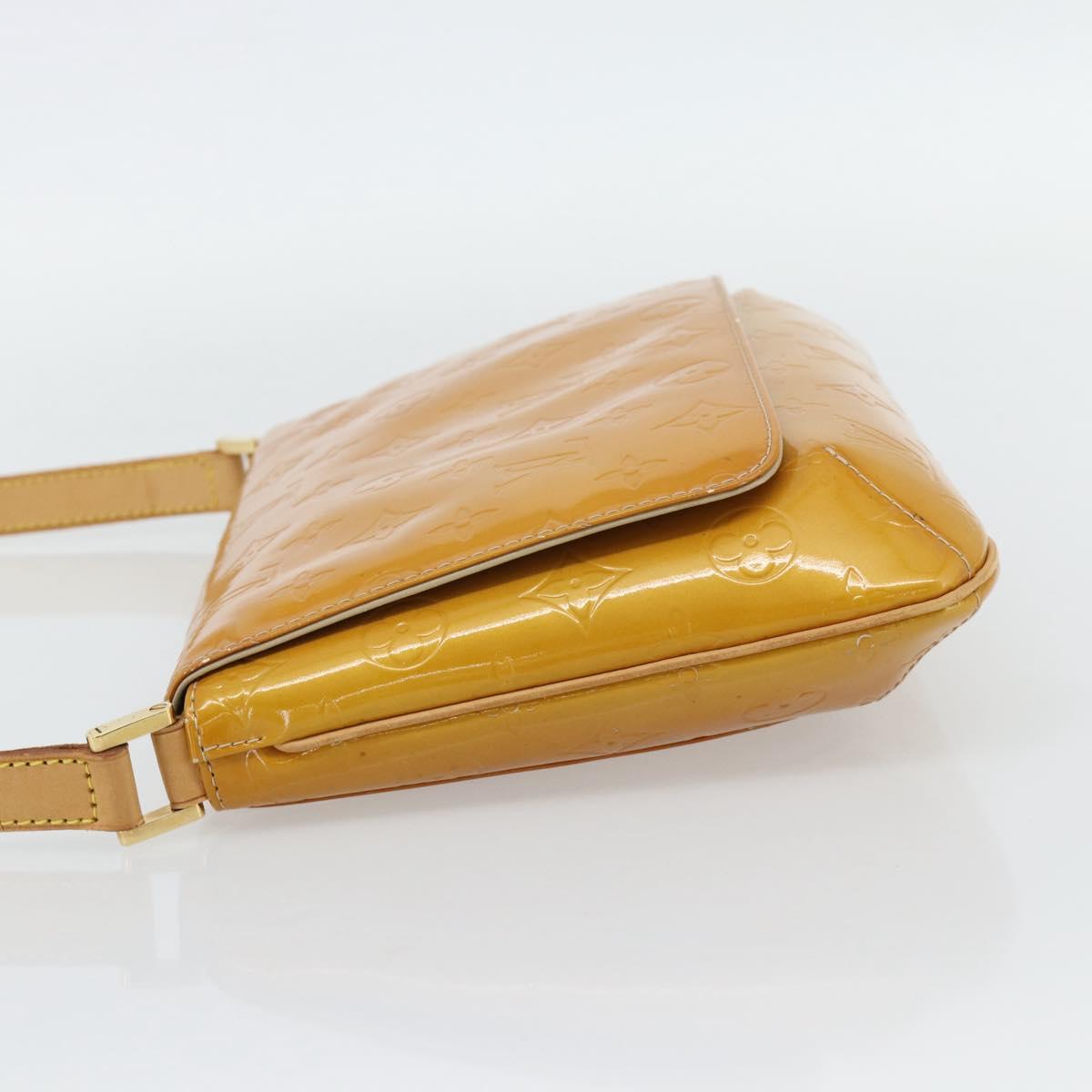 LOUIS VUITTON Monogram Vernis Thompson Street Bag Beige M91301 LV Auth 181658