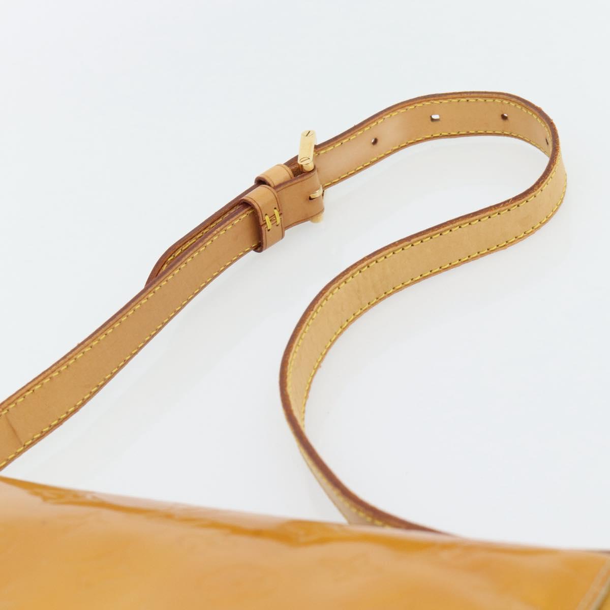 LOUIS VUITTON Monogram Vernis Thompson Street Bag Beige M91301 LV Auth 181658