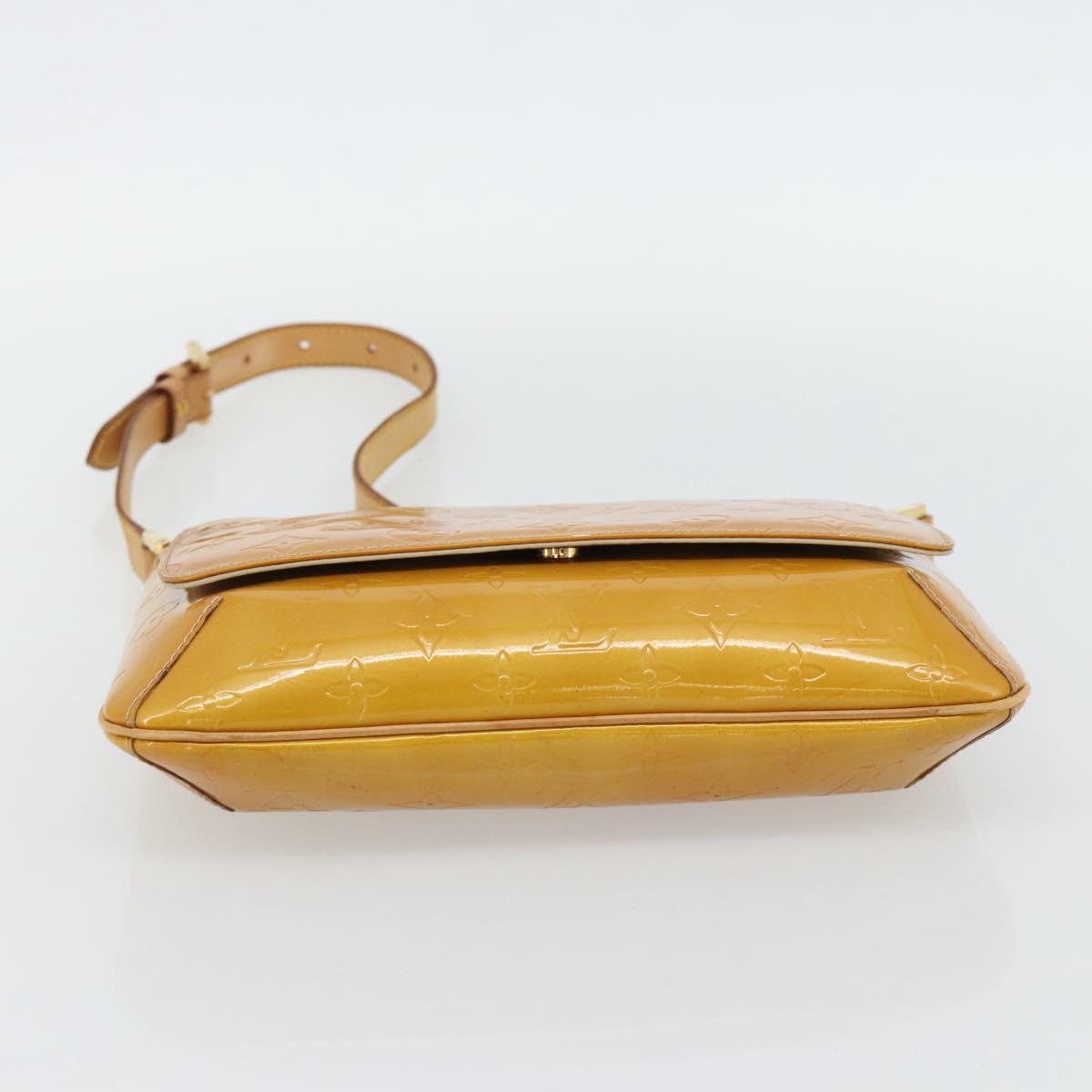 LOUIS VUITTON Monogram Vernis Thompson Street Bag Beige M91301 LV Auth 181658