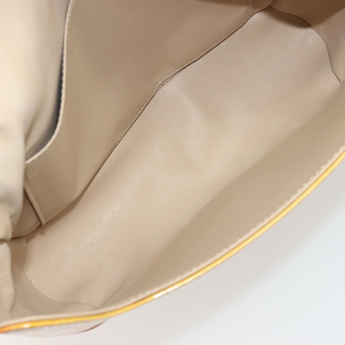 LOUIS VUITTON Monogram Vernis Thompson Street Bag Beige M91301 LV Auth 181659