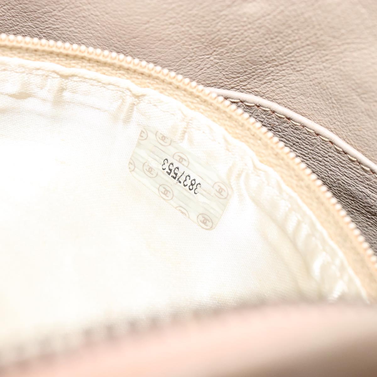 CHANEL Matelasse Chain Shoulder Bag Lamb Skin Pink Gold CC Auth 181663A