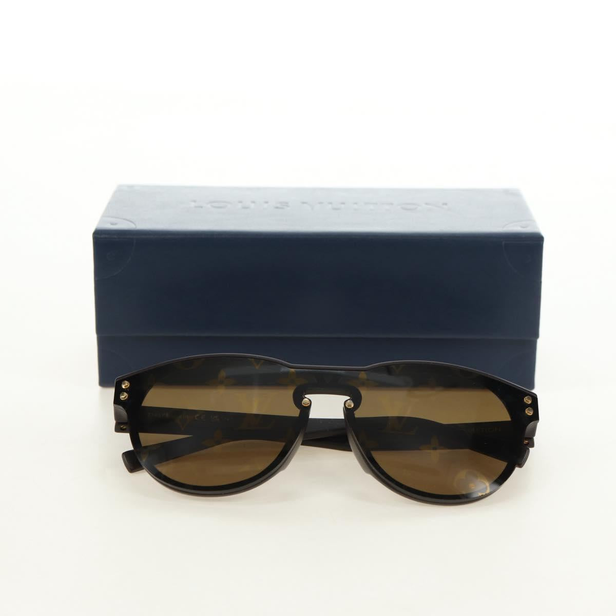 LOUIS VUITTON Monogram LV Waimea Round Sunglasses plastic Brown Auth 181664SAM