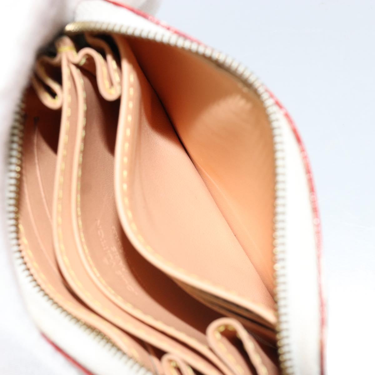 LOUIS VUITTON Monogram Multicolor Zippy Coin Purse White M93741 LV Auth 181665A