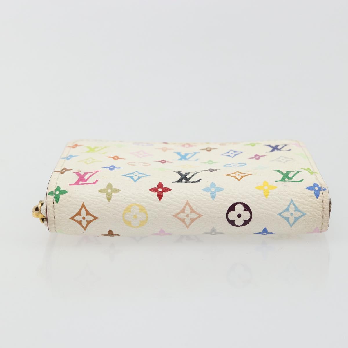 LOUIS VUITTON Monogram Multicolor Zippy Coin Purse White M93741 LV Auth 181665A