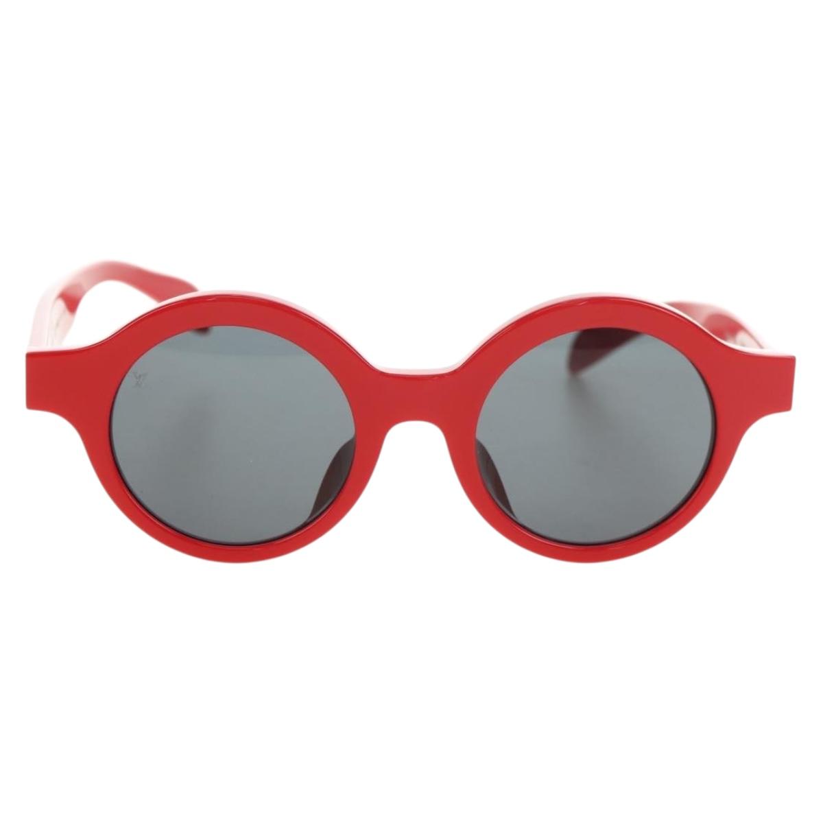 LOUIS VUITTON Supreme collaboration Sunglasses plastic Red Z0989E Auth 181672SM