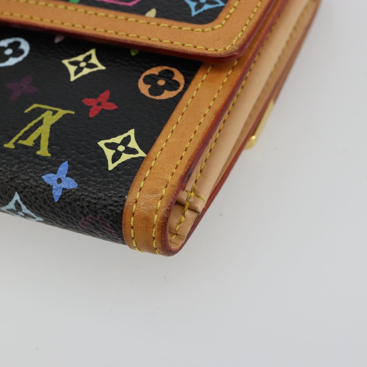 LOUIS VUITTON Multicolor Porte Monnaie Billets Cartes Credit M92984 Auth 181677A