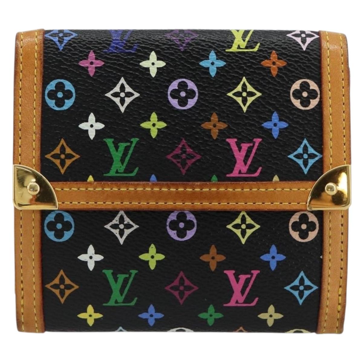 LOUIS VUITTON Multicolor Porte Monnaie Billets Cartes Credit M92984 Auth 181677A