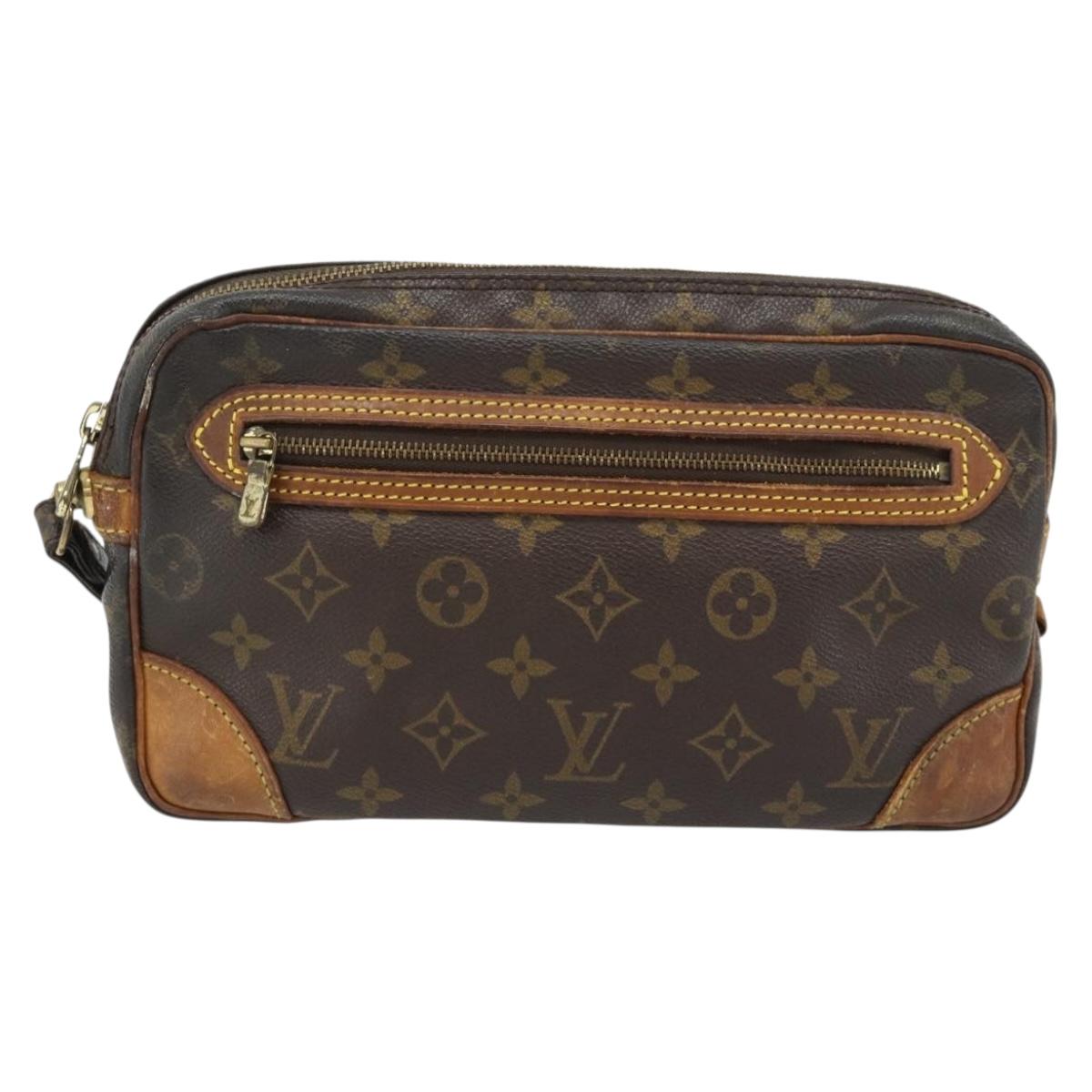 LOUIS VUITTON Monogram Marly Dragonne GM Clutch Bag M51825 LV Auth 181694