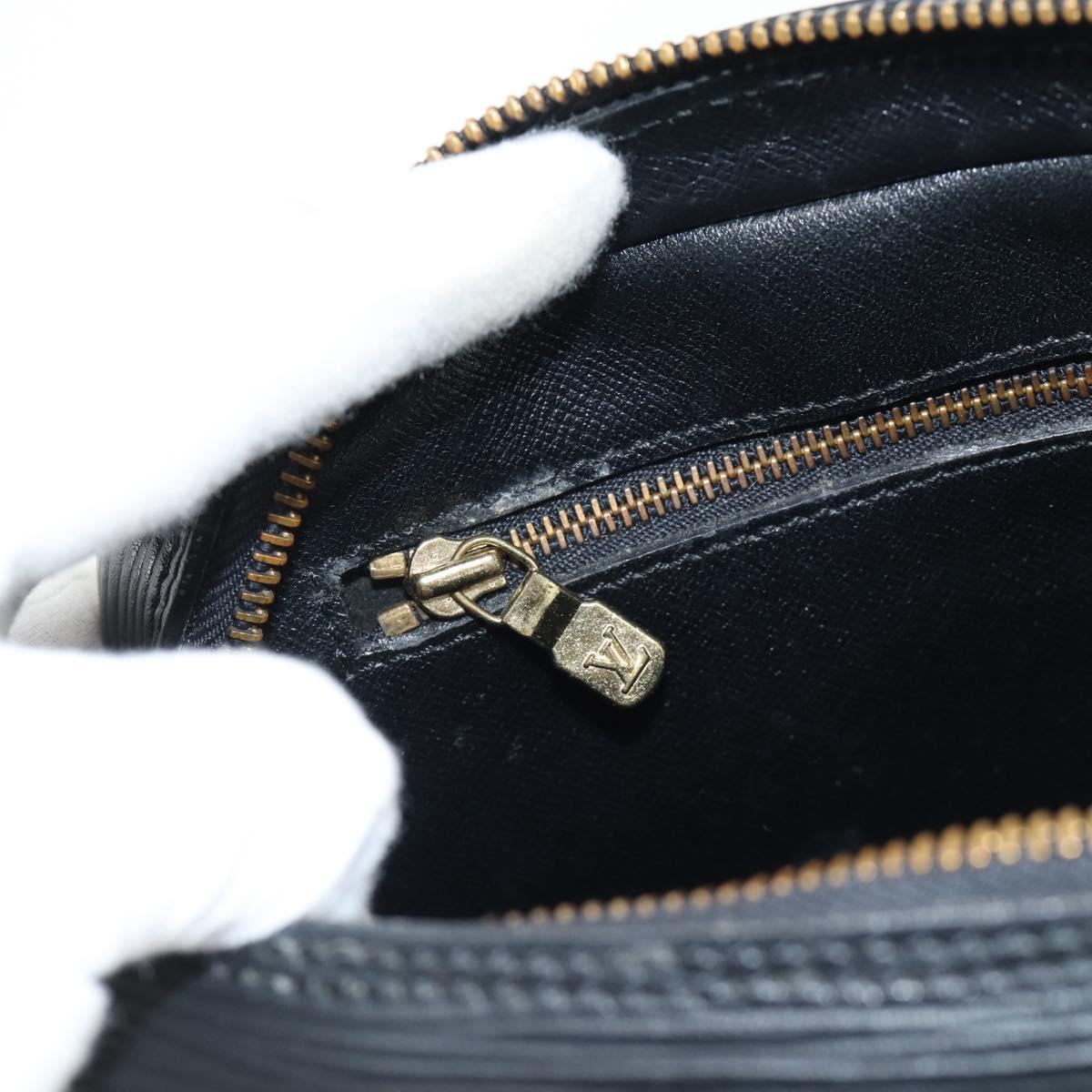 LOUIS VUITTON Epi Jeune Fille MM Shoulder Bag Black M52152 LV Auth 181701