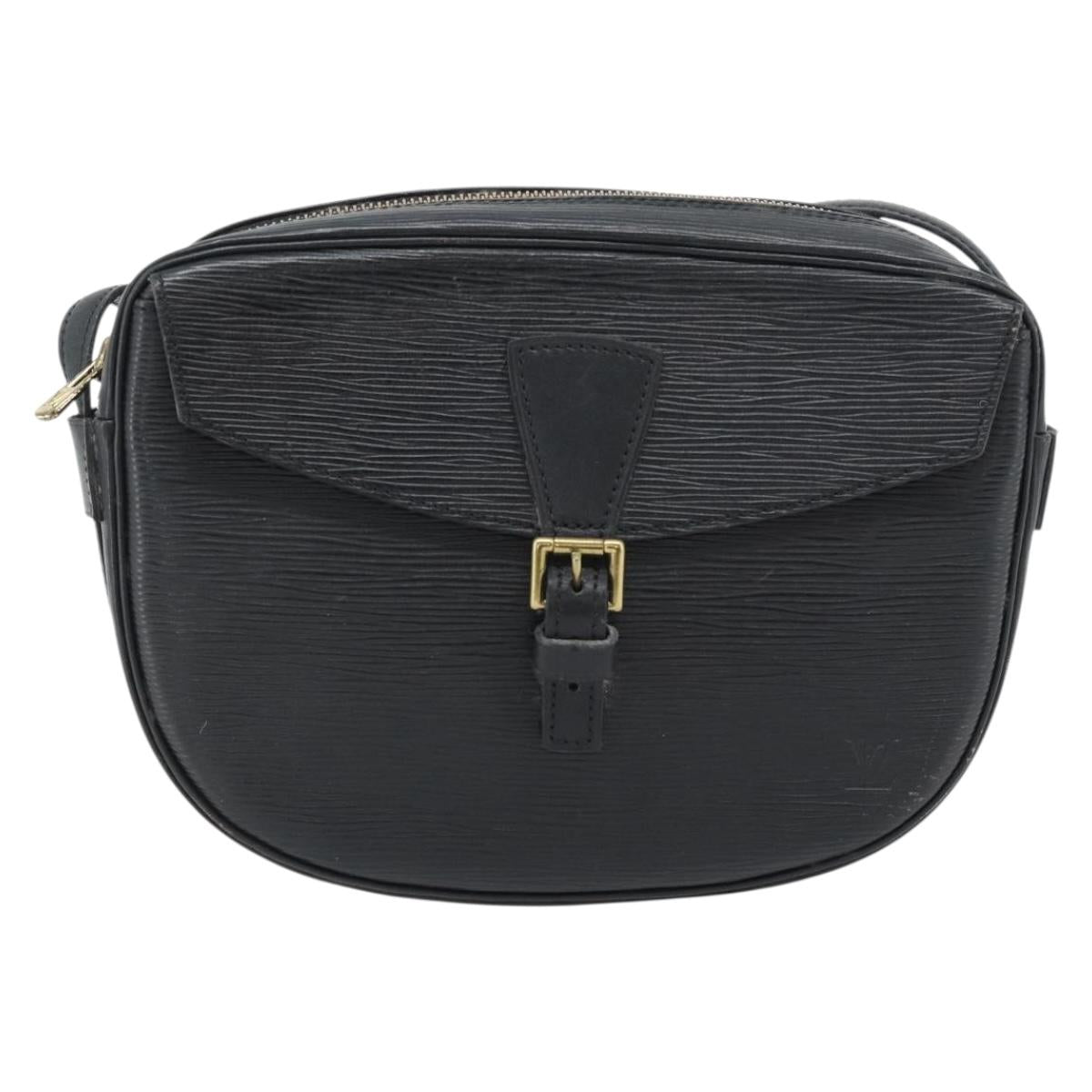 LOUIS VUITTON Epi Jeune Fille MM Shoulder Bag Black M52152 LV Auth 181701