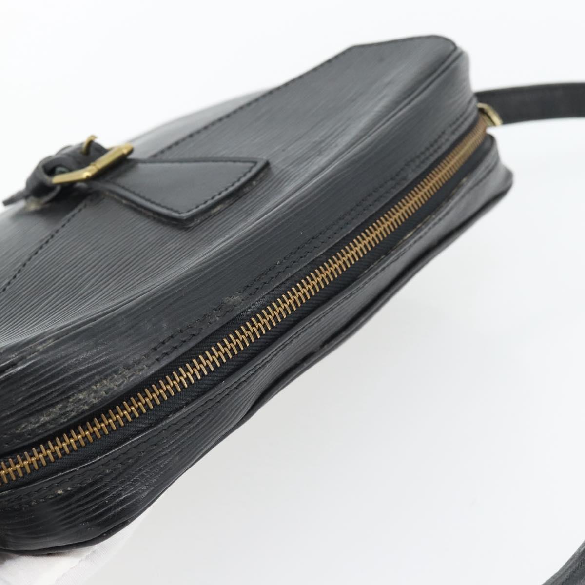 LOUIS VUITTON Epi Jeune Fille MM Shoulder Bag Black M52152 LV Auth 181701