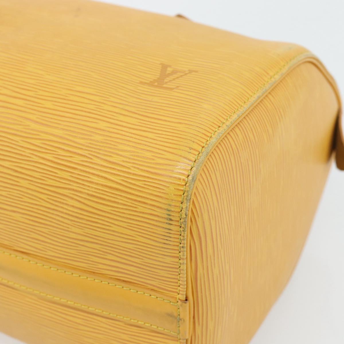 LOUIS VUITTON Epi Speedy 25 Hand Bag Tassili Yellow M43019 LV Auth 181703