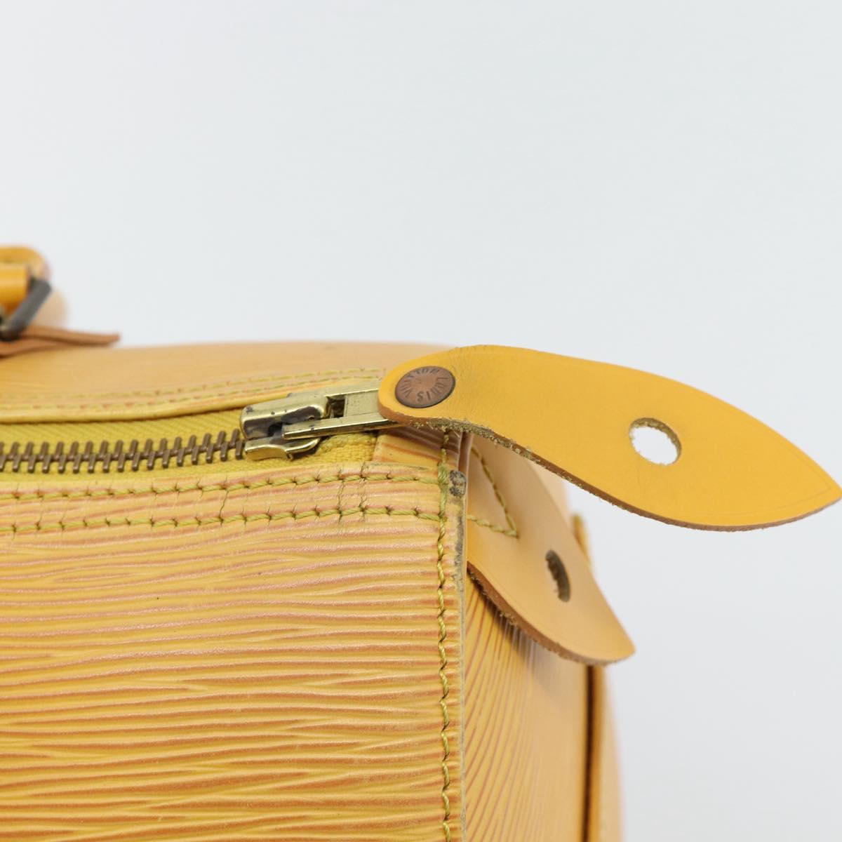 LOUIS VUITTON Epi Speedy 25 Hand Bag Tassili Yellow M43019 LV Auth 181703