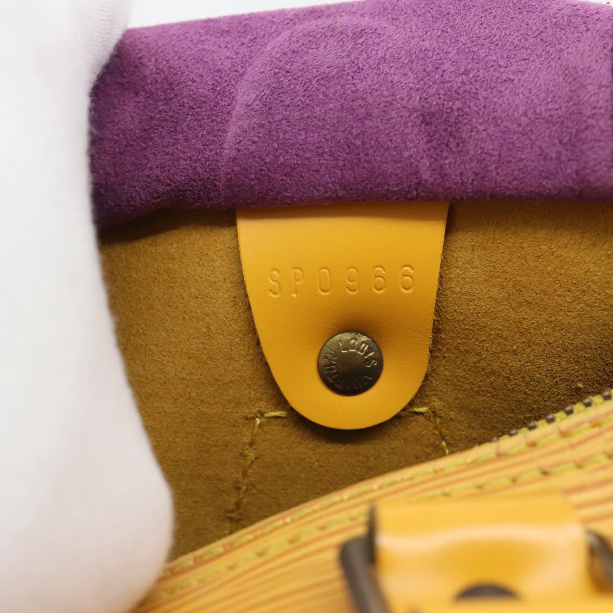 LOUIS VUITTON Epi Speedy 25 Hand Bag Tassili Yellow M43019 LV Auth 181703
