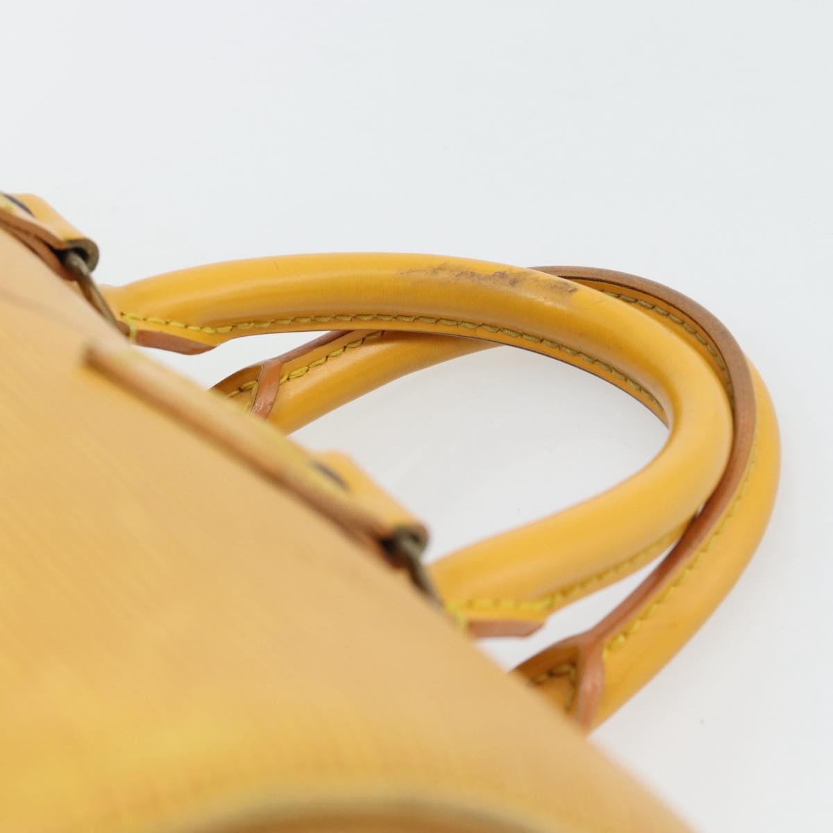LOUIS VUITTON Epi Speedy 25 Hand Bag Tassili Yellow M43019 LV Auth 181703
