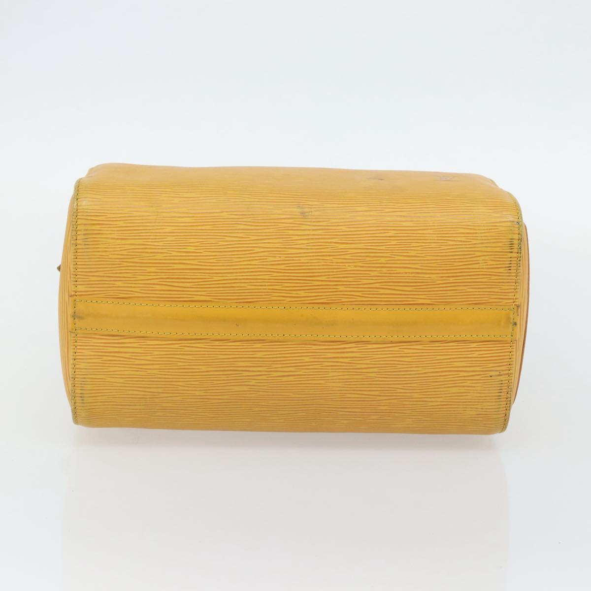 LOUIS VUITTON Epi Speedy 25 Hand Bag Tassili Yellow M43019 LV Auth 181703