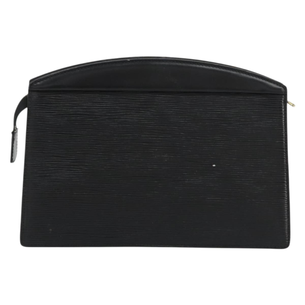 LOUIS VUITTON Epi Trousse Crete Pouch Black M48402 LV Auth 181706