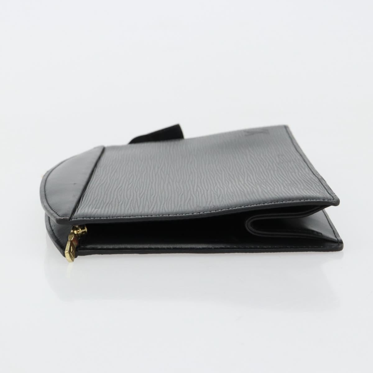 LOUIS VUITTON Epi Trousse Crete Pouch Black M48402 LV Auth 181706