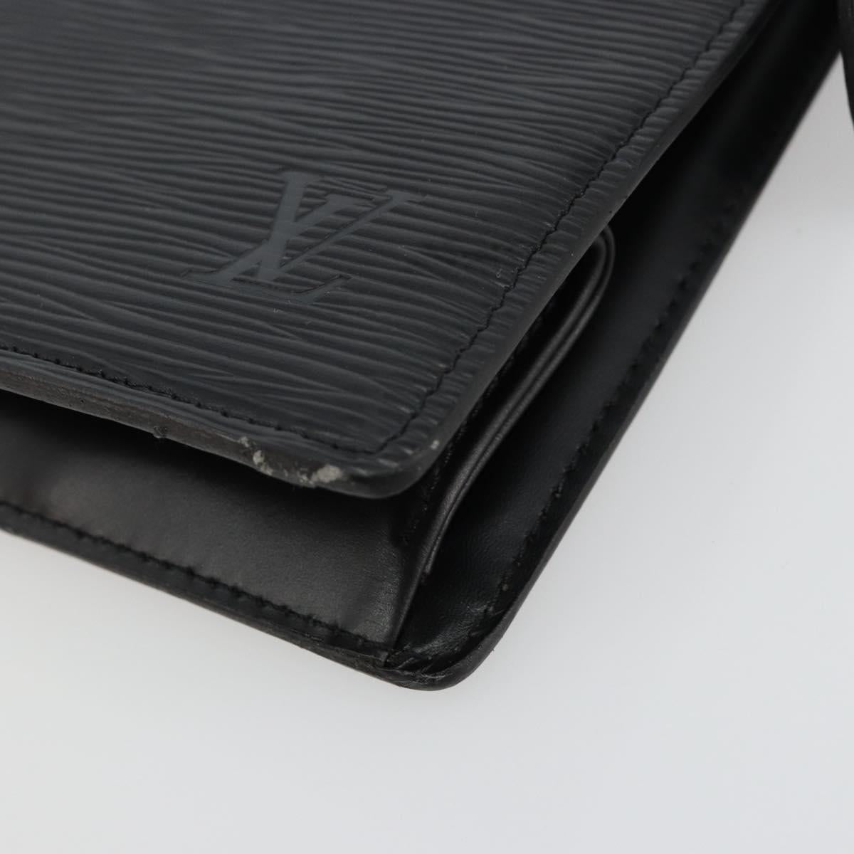 LOUIS VUITTON Epi Trousse Crete Pouch Black M48402 LV Auth 181706
