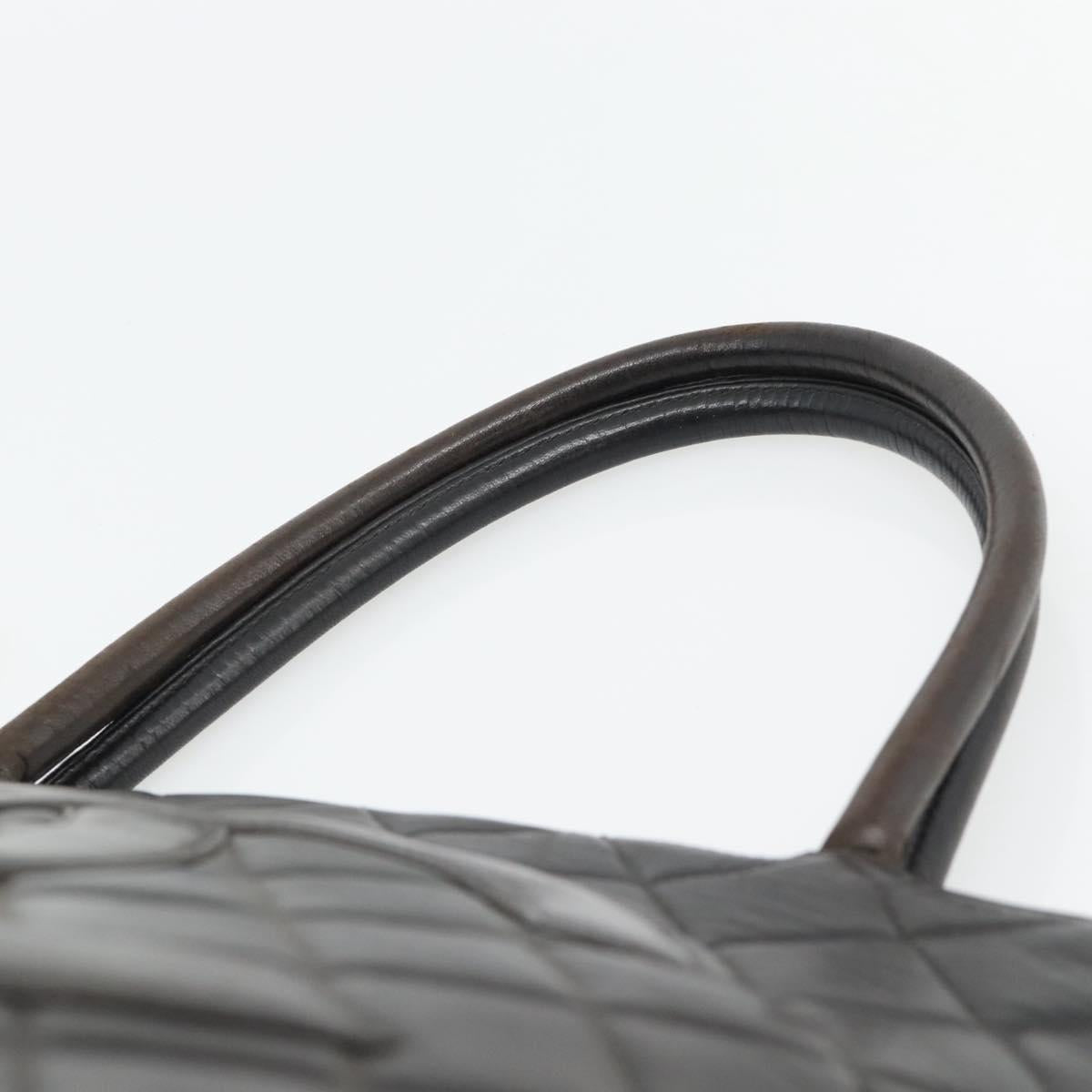 CHANEL Matelasse Reprint Tote Bag Lamb Skin Black Gold CC Auth 181711A